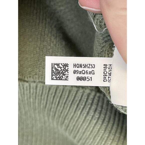 Aerie Sweater Womens Small Green Cropped Crewneck Long Sleeve Pullover Knit - Picture 11 of 12